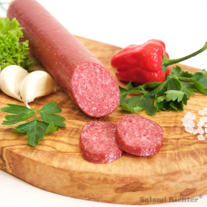 Knoblauch Salami