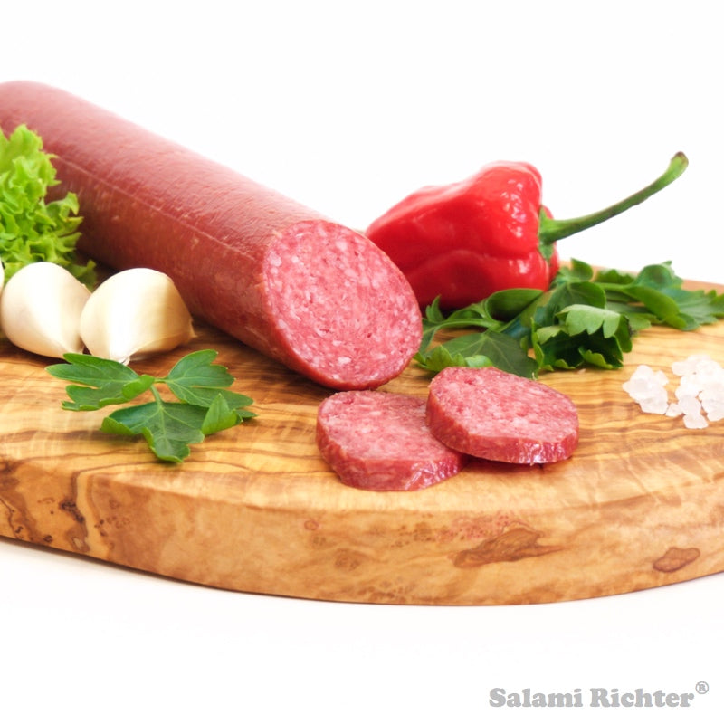 Knoblauch Salami